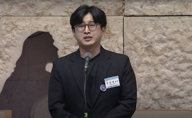 천안함 생존장병 전준영 형제. ⓒ명성교회 유튜브 채널
